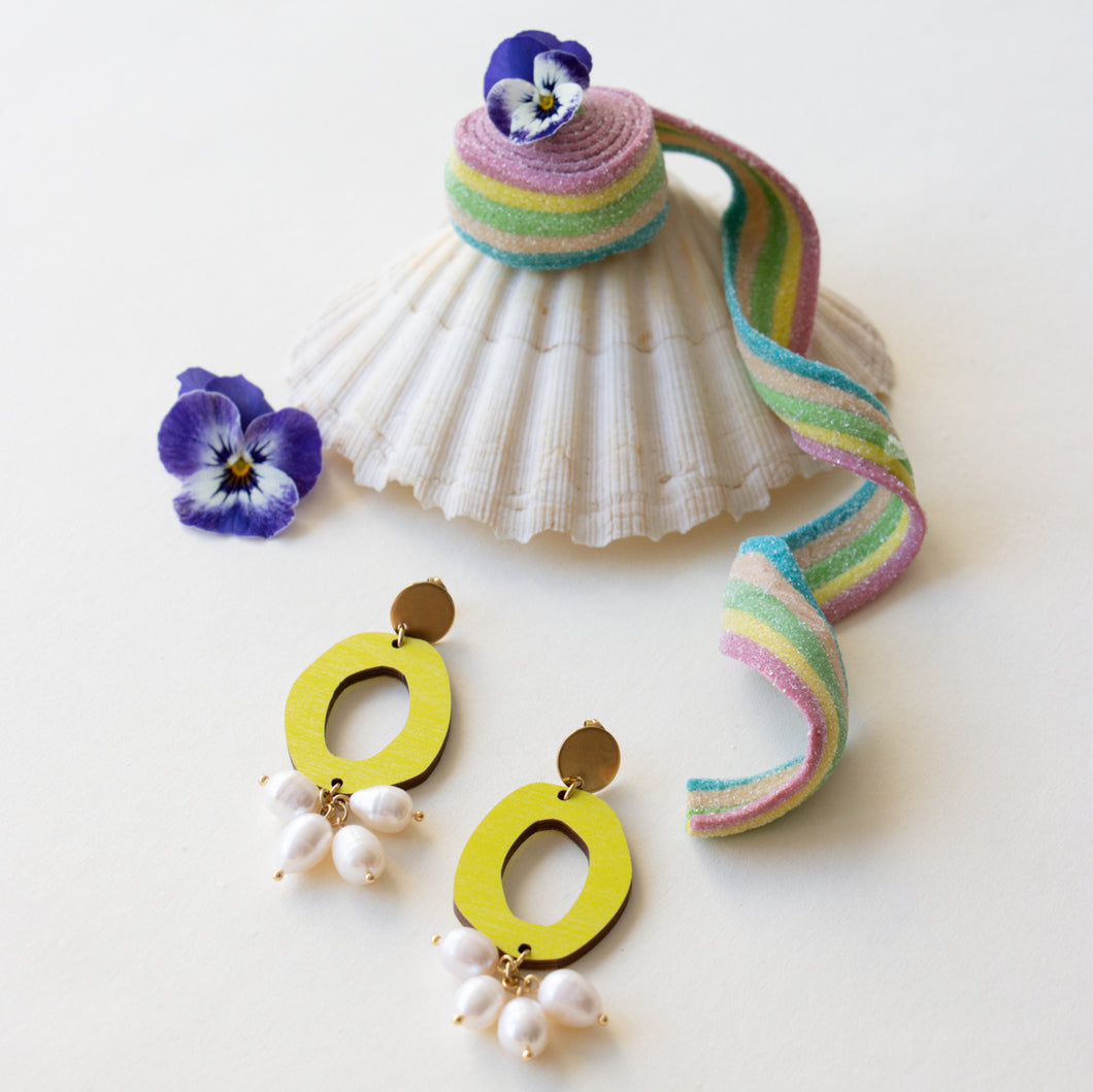 VAU KORVIKSET - neon/helmi