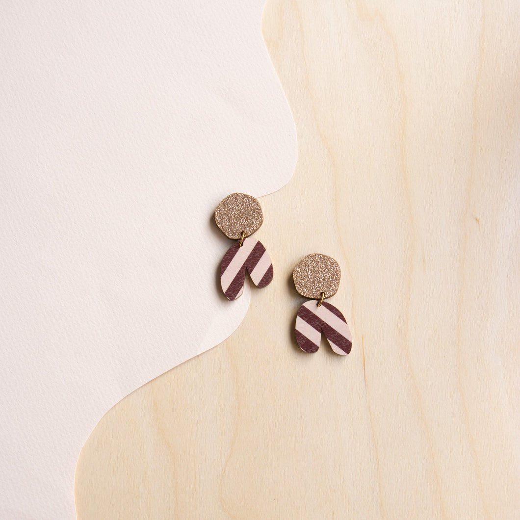 SO-PI-VA GLITTERI 229 - shampanja/burgundi/hattara