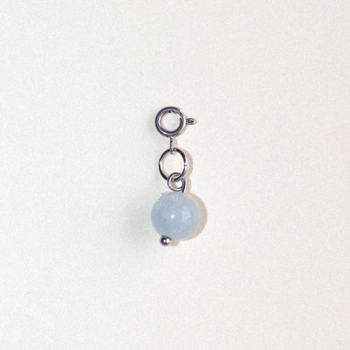 MON BAR - baby blue charm (silver)