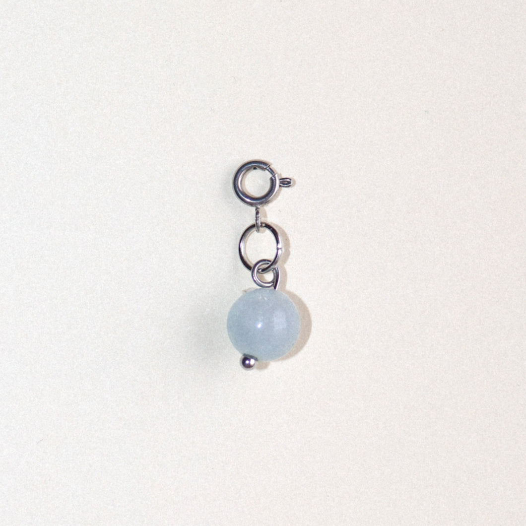 MON BAR - baby blue charm (silver)