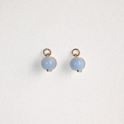 MON BAR - baby blue beads (gold)