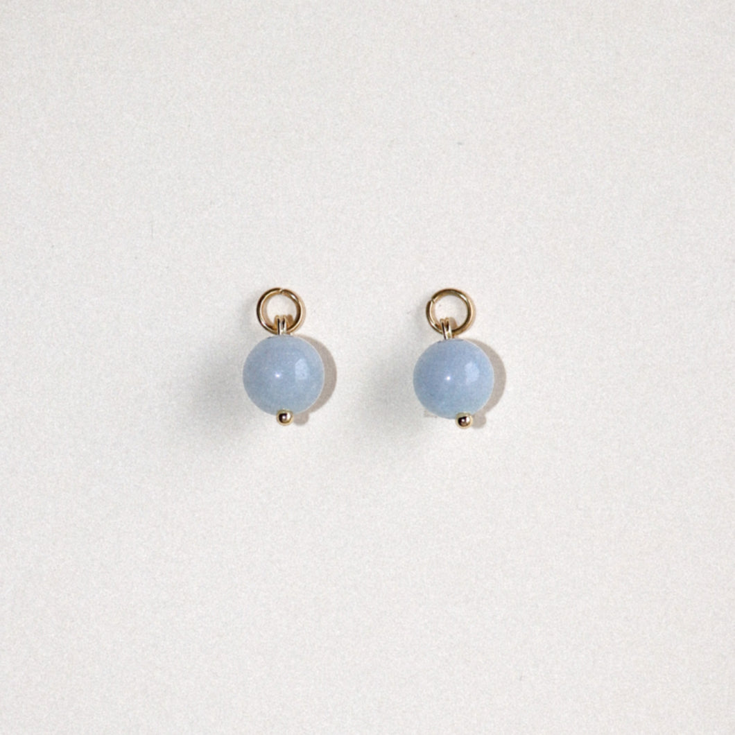 MON BAR - baby blue beads (gold)