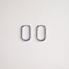 MON BAR - hoops square 28x17mm (silver)