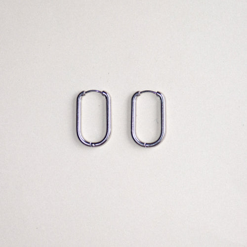 MON BAR - hoops square 28x17mm (silver)