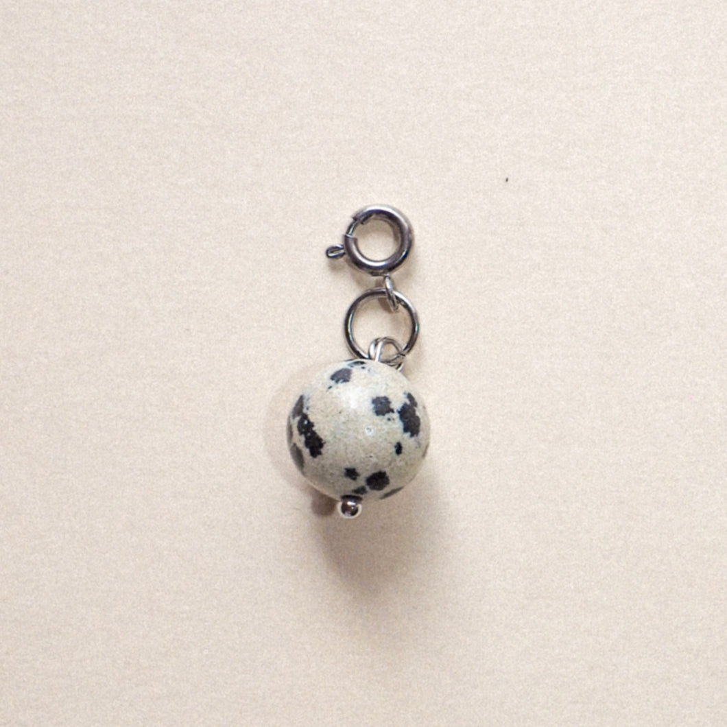 MON BAR - stracciatella charm (silver)