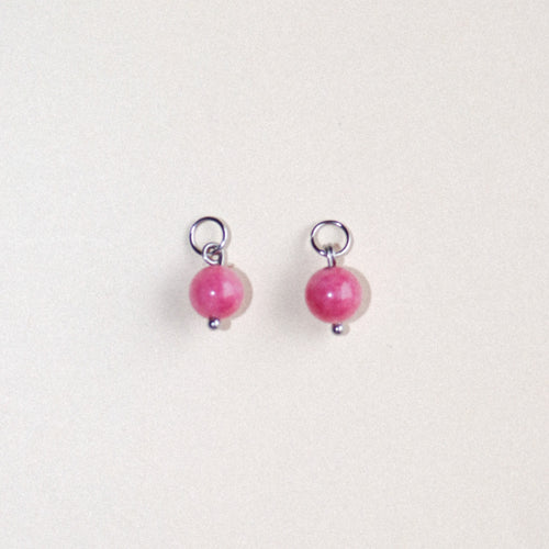 MON BAR - bubblegum beads (silver)