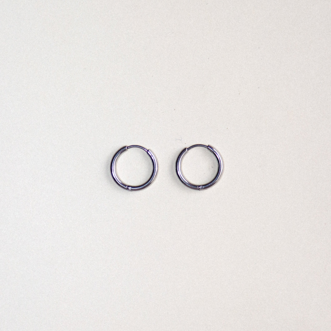 MON BAR - hoops 17mm (silver)