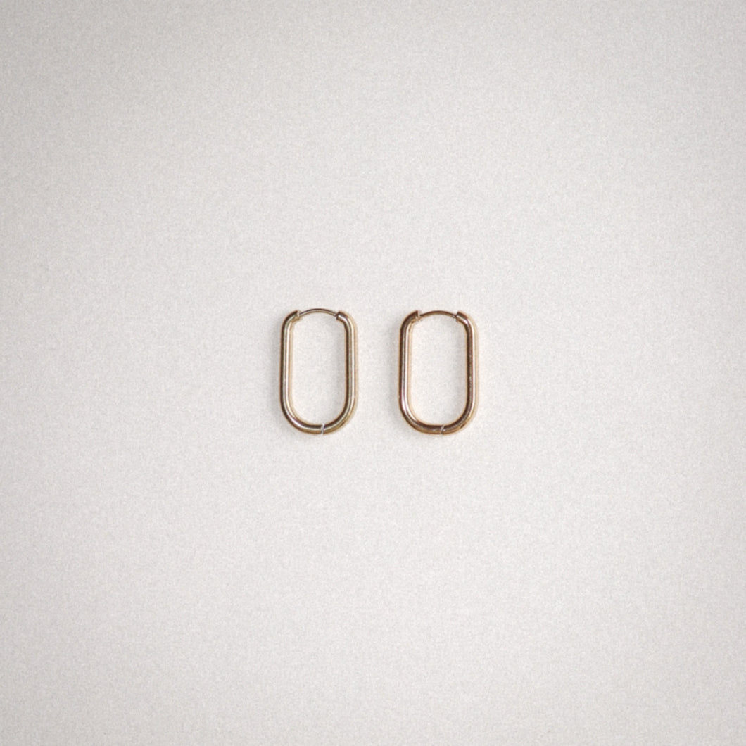 MON BAR - hoops square 28x17mm (gold)