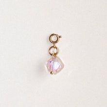 MON BAR - rose glass charm (gold)