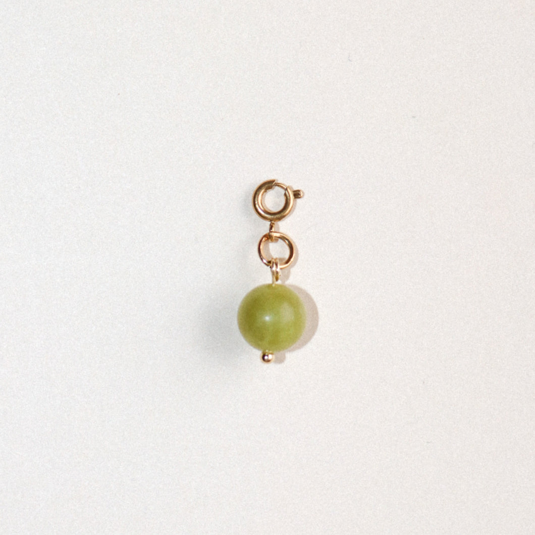 MON BAR - green charm (gold)