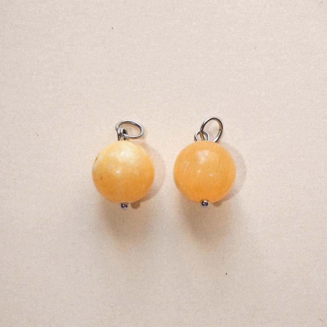 MON BAR - big mango beads (silver)