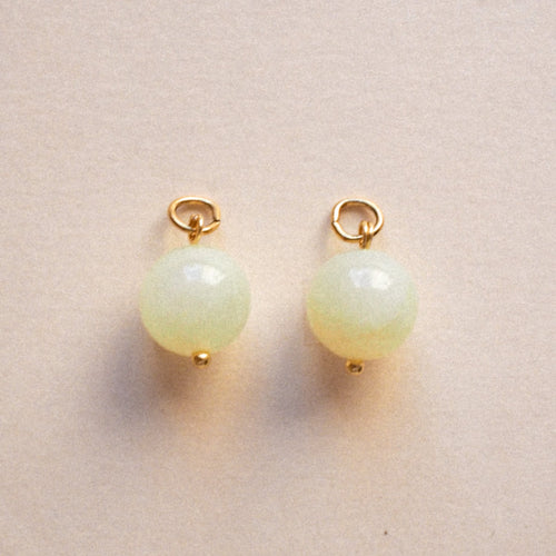 MON BAR - light lime beads (gold)