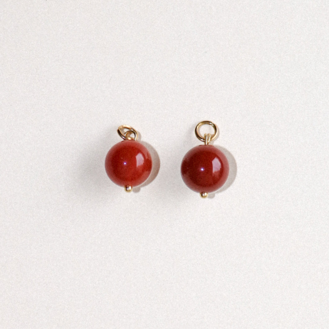 MON BAR - red/brown beads (gold)