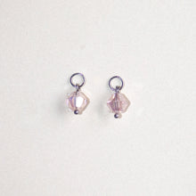 MON BAR - rose glass beads (silver)