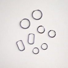 MON BAR - hoops 17mm (silver)