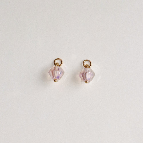 MON BAR - rose glass beads (gold)