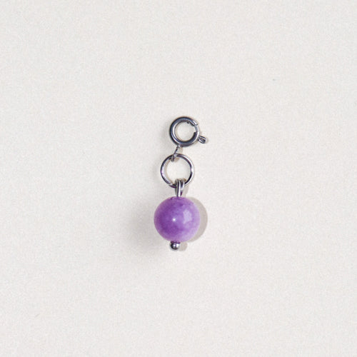 MON BAR - lilac charm (silver)