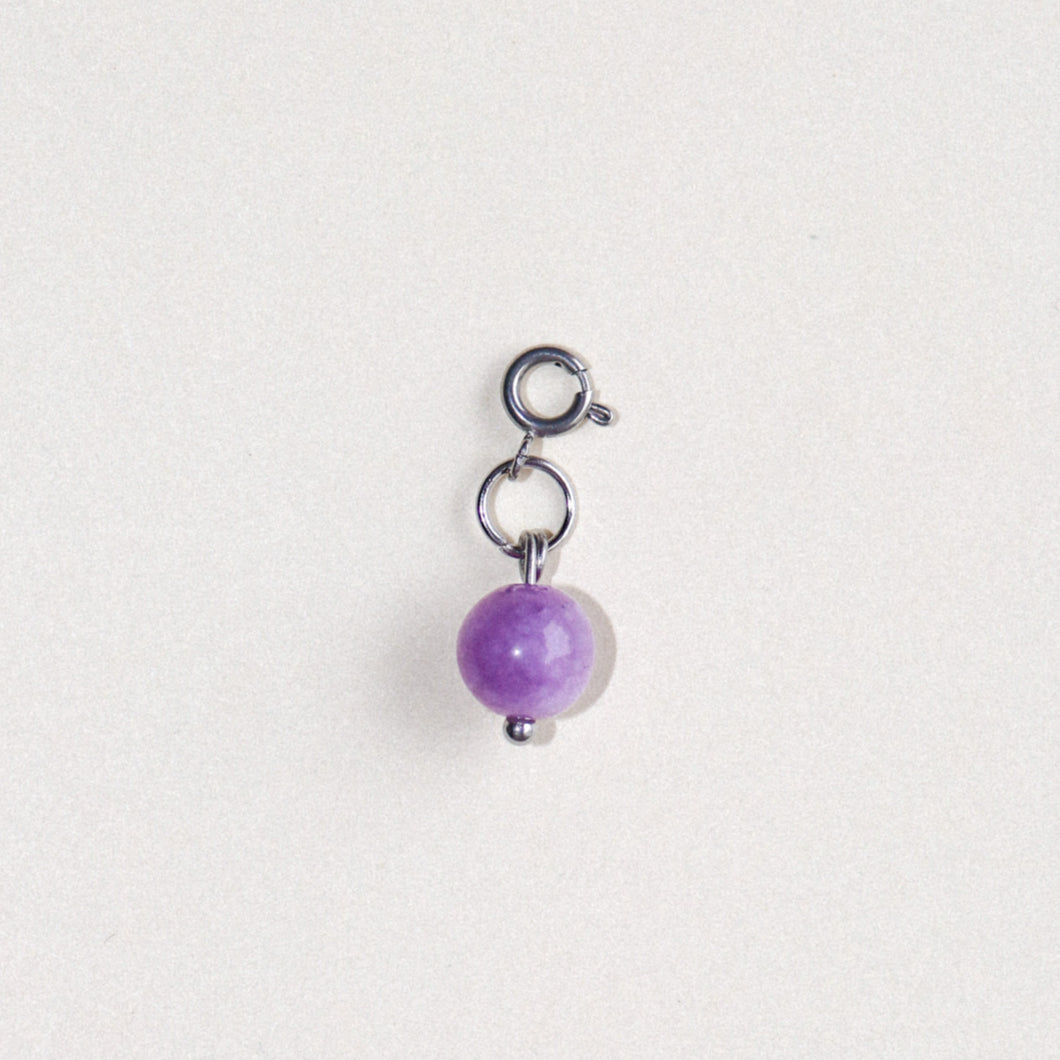 MON BAR - lilac charm (silver)
