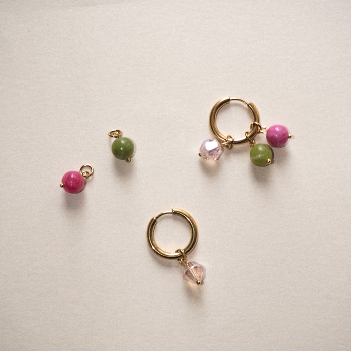 MON STUDIO 3-IN-1 rose/bubblegum/green (kulta)