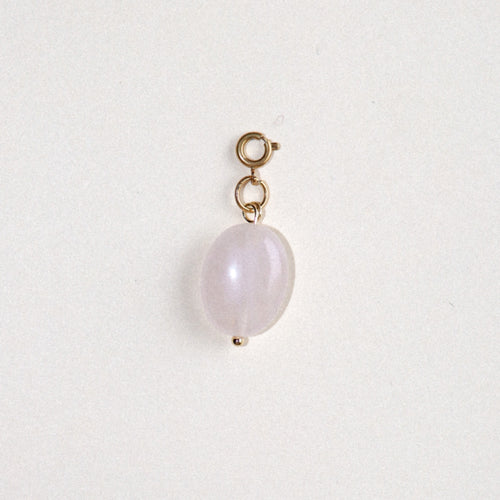 MON BAR - rose oval charm (gold)