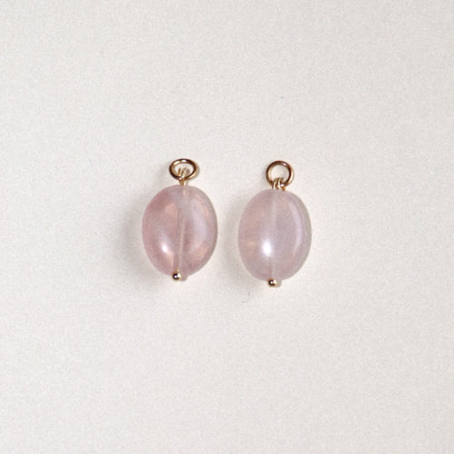 MON BAR - rose oval beads (gold)