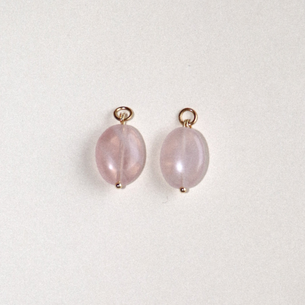 MON BAR - rose oval beads (gold)