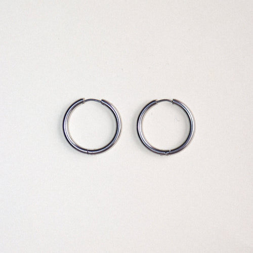 MON BAR - hoops 25mm (silver)