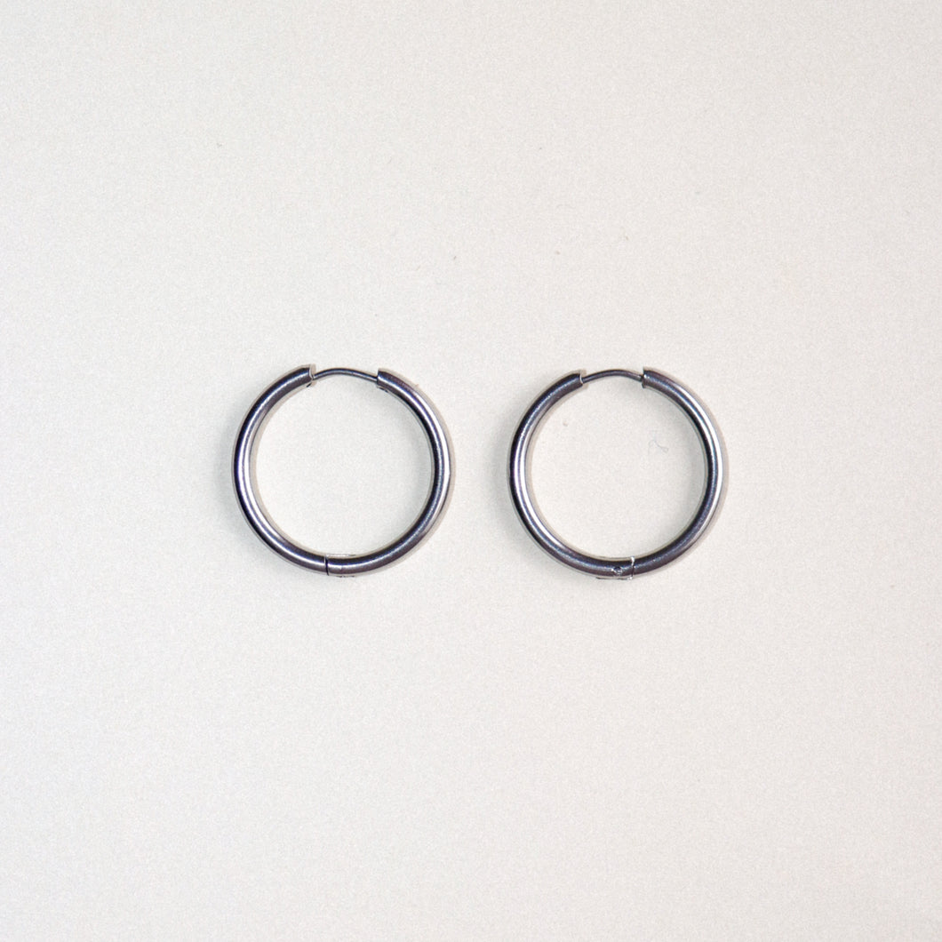 MON BAR - hoops 25mm (silver)