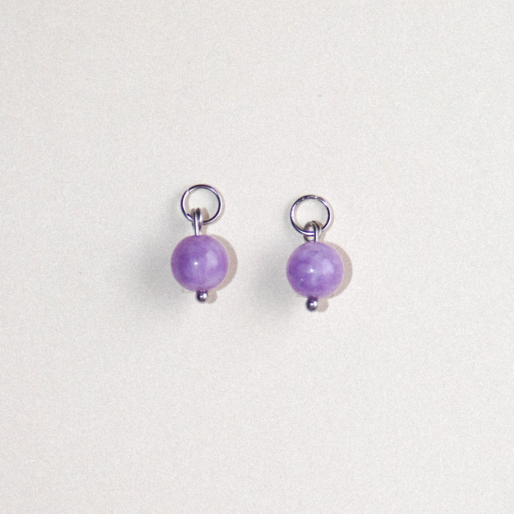 MON BAR - lilac beads (silver)
