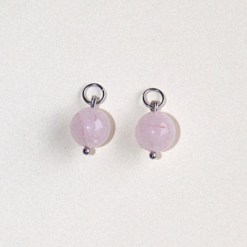 MON BAR - big rose beads (silver)